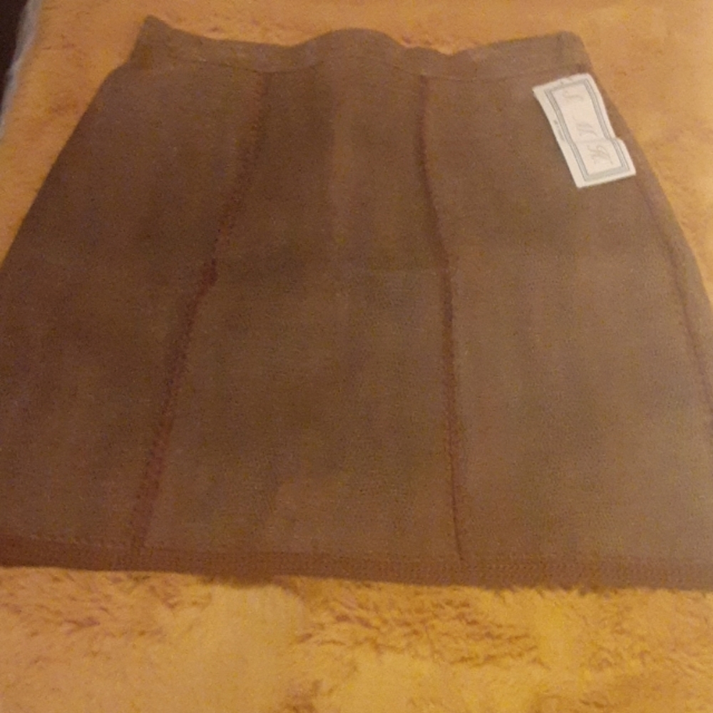 S.M.H. 100 % Leather Skirt